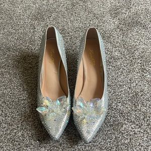 Silver rhinestone heels - used for wedding photos